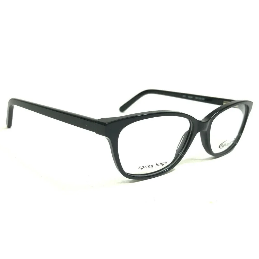 Eight to Eighty Eyeglasses Frames JOY Black Square Full Rim 52-16-140